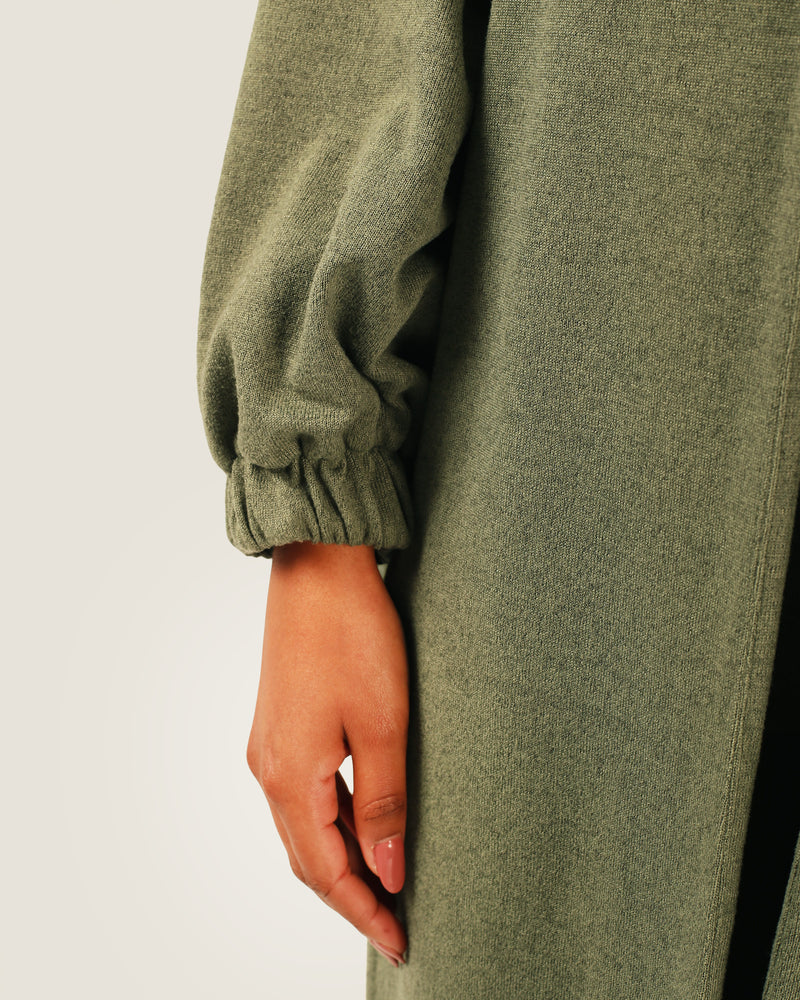 Cardigan Midi Verde Oliva | Plural