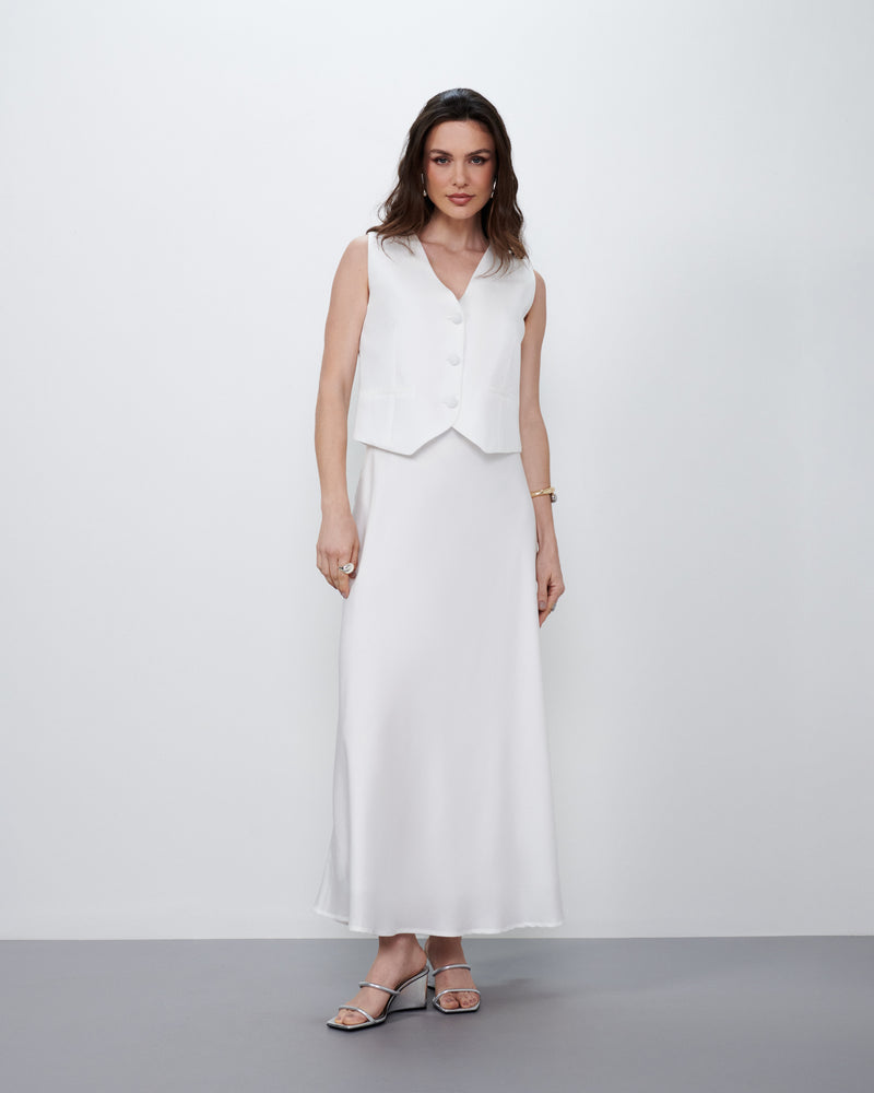 Saia Longa Off White | Joaquina