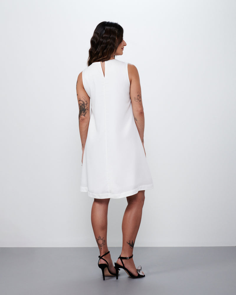 Vestido Curto Off White | Ibiza